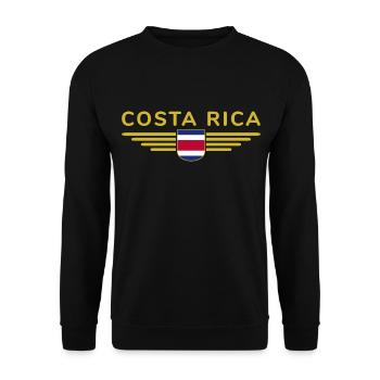 Costa Rica T-Shirt – Pura Vida Style - Unisex Sweatshirt - black - Front - Alina (178cm) & Michal (187cm)