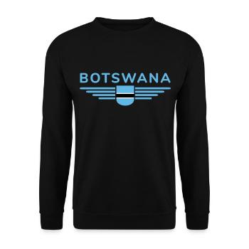 T-shirt Botswana pour les fans - Sweat-shirt Unisexe - noir - Devant - Alina (178cm) & Michal (187cm)