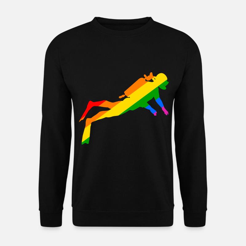 Rainbow Diver - Unisex Sweatshirt - black