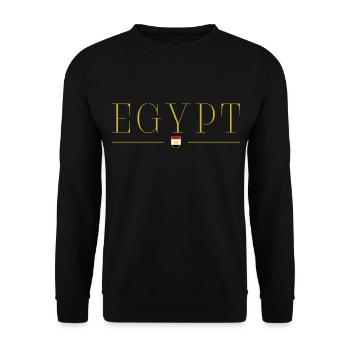 J’aime l’Égypte, T-shirt design de style élégance - Sweat-shirt Unisexe - noir - Devant - Alina (178cm) & Michal (187cm)