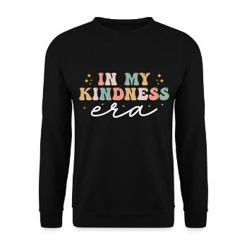 In meiner Kindness-Ära Lustig Groovy In meiner Kindness-Ära - Unisex Pullover - Schwarz - Vorne - Alina (178cm) & Michal (187cm)