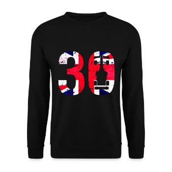 30 Formula Racing Royaume-Uni Sport automobile - Sweat-shirt Unisexe - noir - Devant - Alina (178cm) & Michal (187cm)