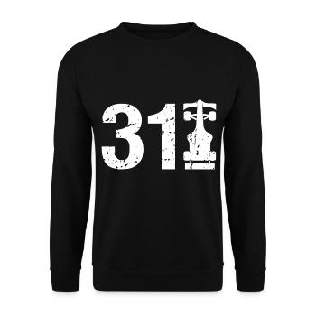 31 Formula Racing Motorsport - Unisex Pullover - Schwarz - Vorne - Alina (178cm) & Michal (187cm)