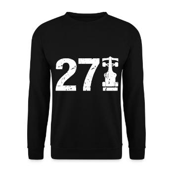 27 Formula Racing Motorsport - Unisex Pullover - Schwarz - Vorne - Alina (178cm) & Michal (187cm)