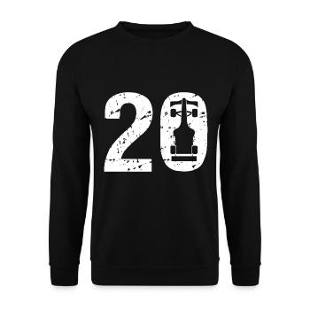 20 Formula Racing Motorsport - Unisex Pullover - Schwarz - Vorne - Alina (178cm) & Michal (187cm)