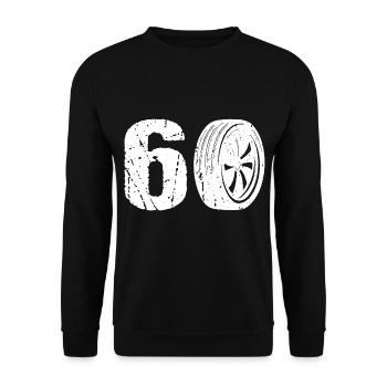 60 Auto Motorsport - Unisex Sweatshirt - black - Front - Alina (178cm) & Michal (187cm)