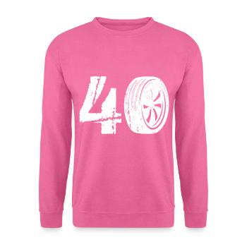 40 Auto Motorsport - Sweat-shirt Unisexe - rose - Devant