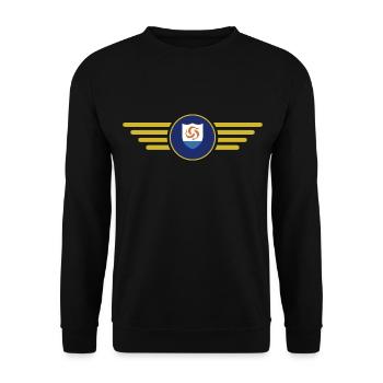 Ich liebe Anguilla, Eleganz Stil Design T-Shirt - Unisex Pullover - Schwarz - Vorne - Alina (178cm) & Michal (187cm)