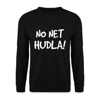 lustiger schwäbischer Spruch Geschenkidee Schwaben - Unisex Pullover - Schwarz - Vorne - Alina (178cm) & Michal (187cm)