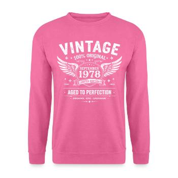 Geboren im September 1978 - Unisex Pullover - Pink - Vorne