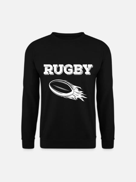 rugby rugby spielen football - Unisex Pullover - Schwarz