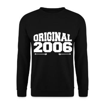 Original 2006 | Birthday Gift 2006 - Unisex Sweatshirt - black - Front - Alina (178cm) & Michal (187cm)
