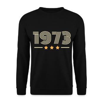 Legendary Since 1973 Birthday Gift 1973 - Unisex Sweatshirt - black - Front - Alina (178cm) & Michal (187cm)
