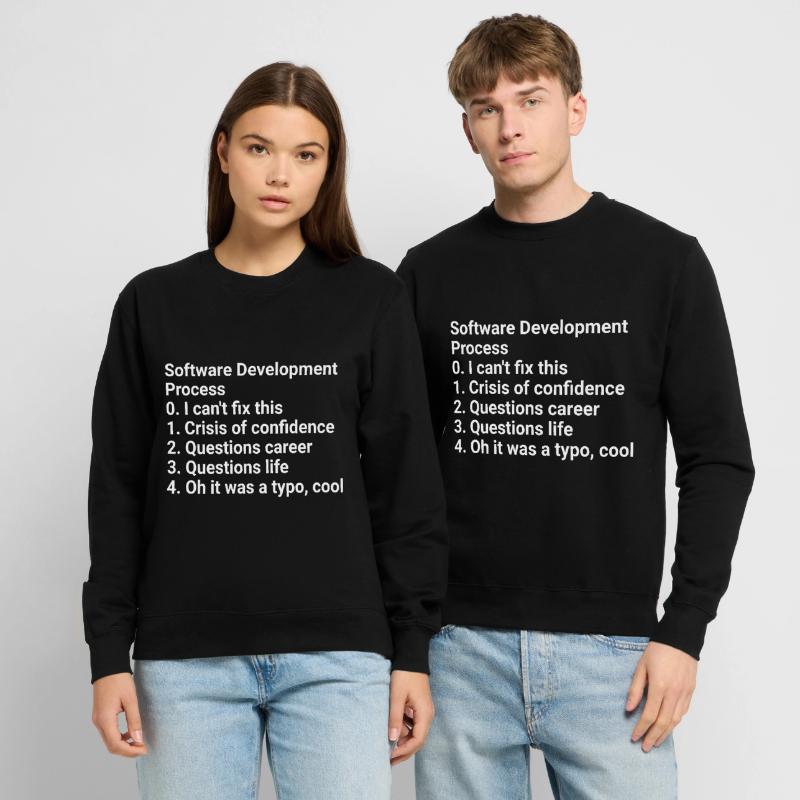 Software Development Process: Crisis to Typo! #Cod Unisex Pullover