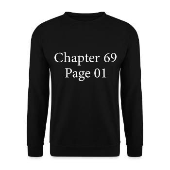Chapter 69 Page 1 | Cadeau 69e Anniversaire 69 ans - Sweat-shirt Unisexe - noir - Devant - Alina (178cm) & Michal (187cm)
