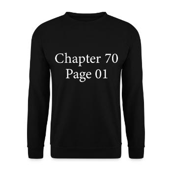 Chapter 70 Page 1 | Cadeau 70e Anniversaire 70 ans - Sweat-shirt Unisexe - noir - Devant - Alina (178cm) & Michal (187cm)
