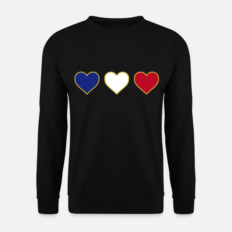 Ich liebe Frankreich Herz - Unisex Pullover - Schwarz