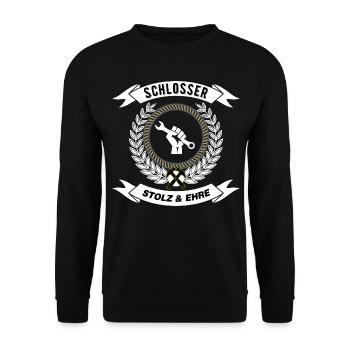 SCHLOSSER - Stolz und Ehre II - Unisex Pullover - Schwarz - Vorne - Alina (178cm) & Michal (187cm)
