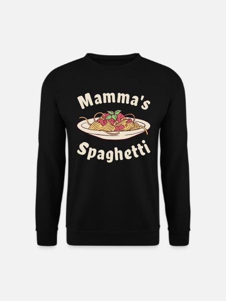 Mamma's Spaghetti - Unisex Pullover - Schwarz