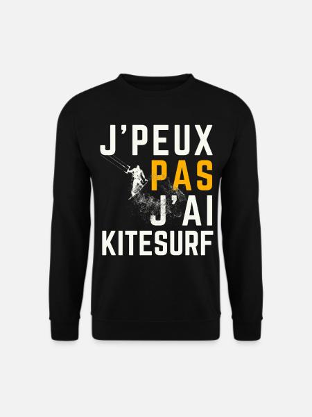 J peux pas j ai Kitesurf - Sweat-shirt Unisexe - noir