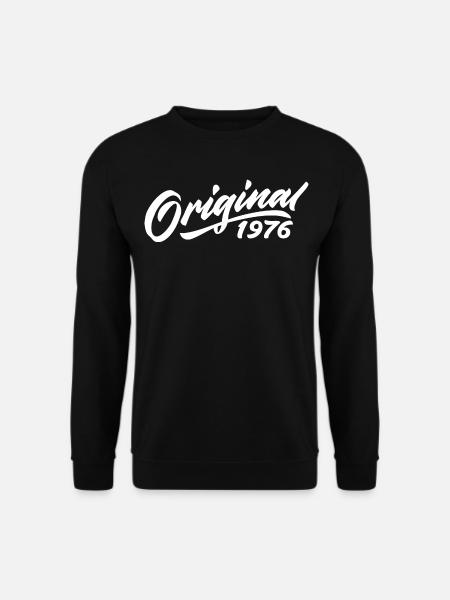 Original 1976 Geburtstagsgeschenk 1976 - Unisex Pullover - Schwarz