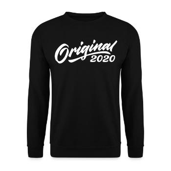 Original 2020 Birthday Gift 2020 - Unisex Sweatshirt - black - Front - Alina (178cm) & Michal (187cm)