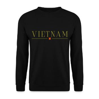 I Love Vietnam, Elegance Style Design T-Shirt - Unisex Sweatshirt - black - Front - Alina (178cm) & Michal (187cm)