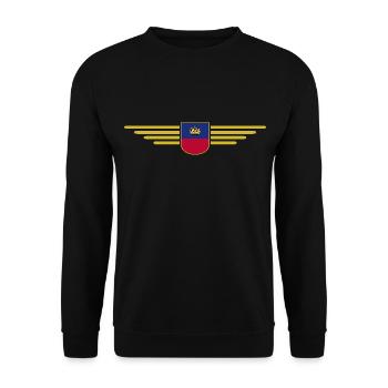 Conception de t-shirt Liechtenstein pour les fans - Sweat-shirt Unisexe - noir - Devant - Alina (178cm) & Michal (187cm)
