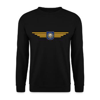 New Hampshire Fan T-Shirt – Must-have! - Sweat-shirt Unisexe - noir - Devant - Alina (178cm) & Michal (187cm)