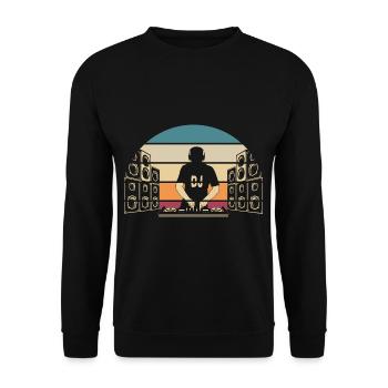 DJ Techno Musique Amateur Électro musiciens - Sweat-shirt Unisexe - noir - Devant - Alina (178cm) & Michal (187cm)