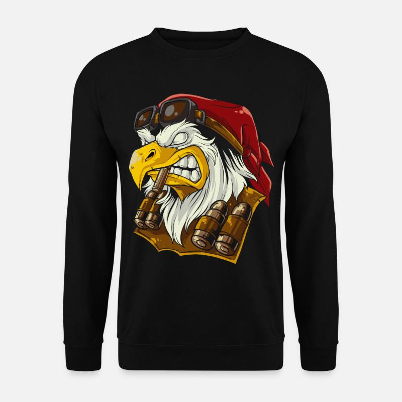 Eagle eagle head - Unisex Sweatshirt - black