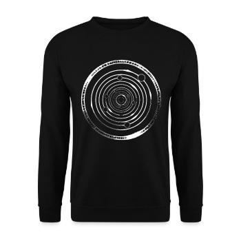 Cercles runiques Archéologie - Sweat-shirt Unisexe - noir - Devant - Alina (178cm) & Michal (187cm)