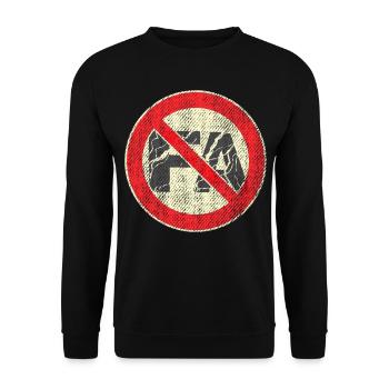 Gegen Faschismus FA - Unisex Pullover - Schwarz - Vorne - Alina (178cm) & Michal (187cm)