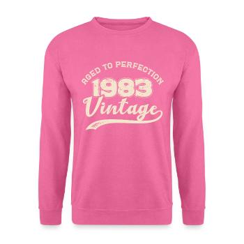 BC 1983 Vieilli à la perfection - Sweat-shirt Unisexe - rose - Devant