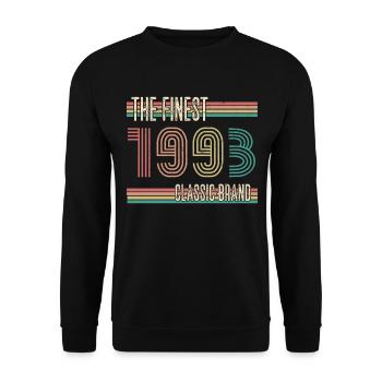 ST 1993 La plus belle marque classique - Sweat-shirt Unisexe - noir - Devant - Alina (178cm) & Michal (187cm)
