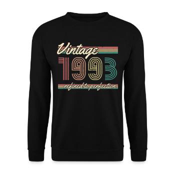 ST 1993 Millésime affiné à la perfection - Sweat-shirt Unisexe - noir - Devant - Alina (178cm) & Michal (187cm)