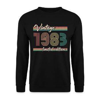 ST 1983 Darkline millésime - Sweat-shirt Unisexe - noir - Devant - Alina (178cm) & Michal (187cm)