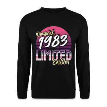 SW 1983 édition originale limitée - Sweat-shirt Unisexe - noir - Devant - Alina (178cm) & Michal (187cm)