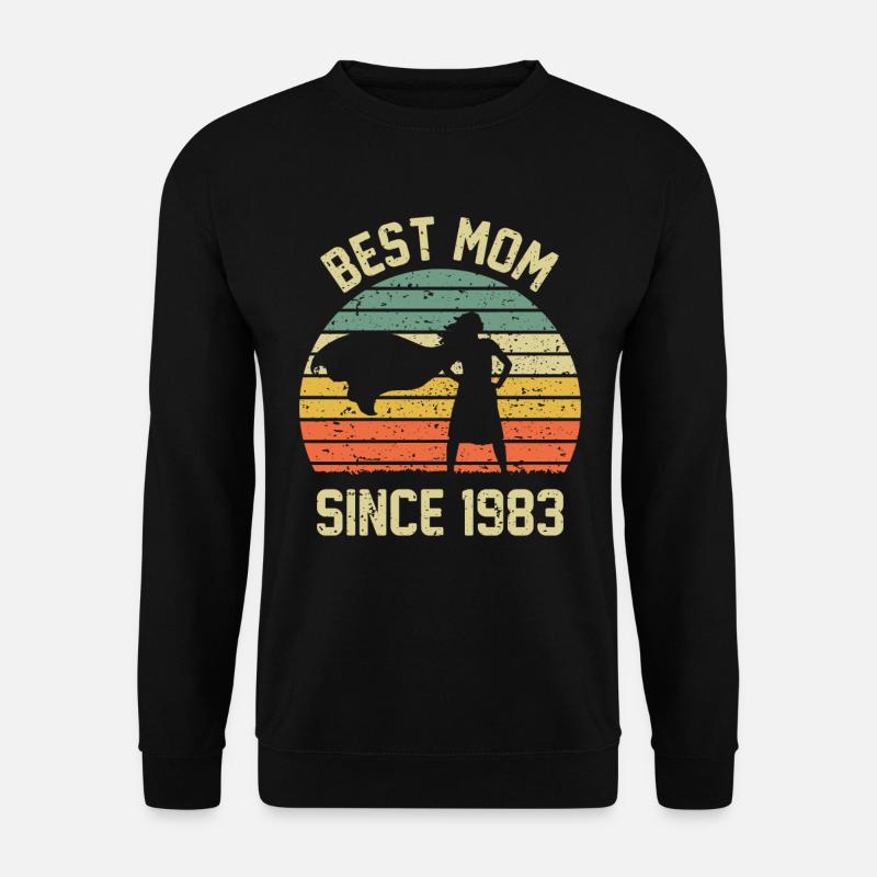 Best mom since 1983 - Unisex Sweatshirt - black