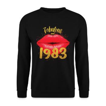 Fabuleux depuis 1983 - Sweat-shirt Unisexe - noir - Devant - Alina (178cm) & Michal (187cm)