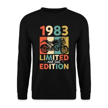 1983 - Edition limitée et rapide - Sweat-shirt Unisexe - noir - Devant - Alina (178cm) & Michal (187cm)