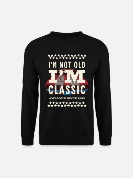 Nicht alt - Klassiker seit 1983 - Unisex Pullover - Schwarz