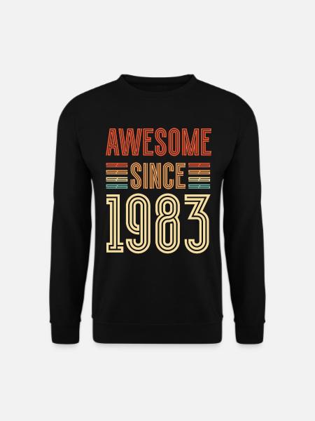 ST Awesome since 1983 - Unisex Sweatshirt - black