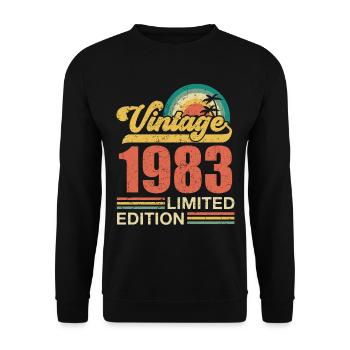 Millésime 1983 édition limitée - Sweat-shirt Unisexe - noir - Devant - Alina (178cm) & Michal (187cm)