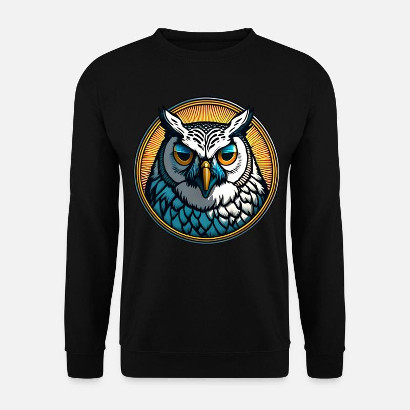 Wise Owl Wisdom - Unisex Sweatshirt - black
