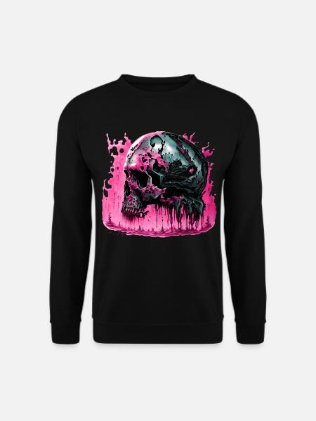 Cyborg Skull Skull - Unisex Sweatshirt - black