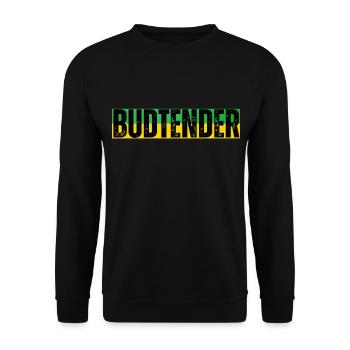 Jamaica budtender - Unisex Sweatshirt - black - Front - Alina (178cm) & Michal (187cm)