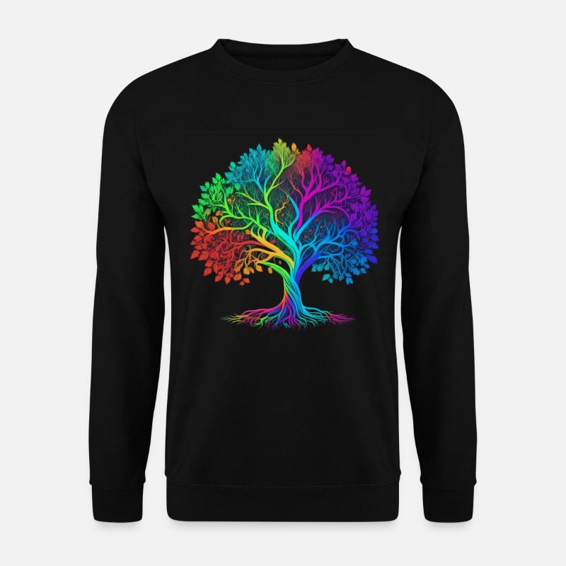 Arbre de vie Lebensbaum Yggdrasil - Sweat-shirt Unisexe - noir