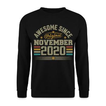 November 2020 Birthday Gift | November 2020 - Unisex Sweatshirt - black - Front - Alina (178cm) & Michal (187cm)