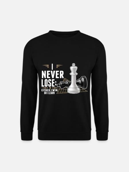 Smart Chess Player Intelligent Board Game - Unisex Sweatshirt - black